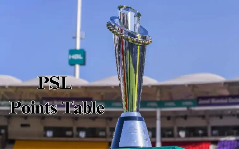 Latest PSL Points Table