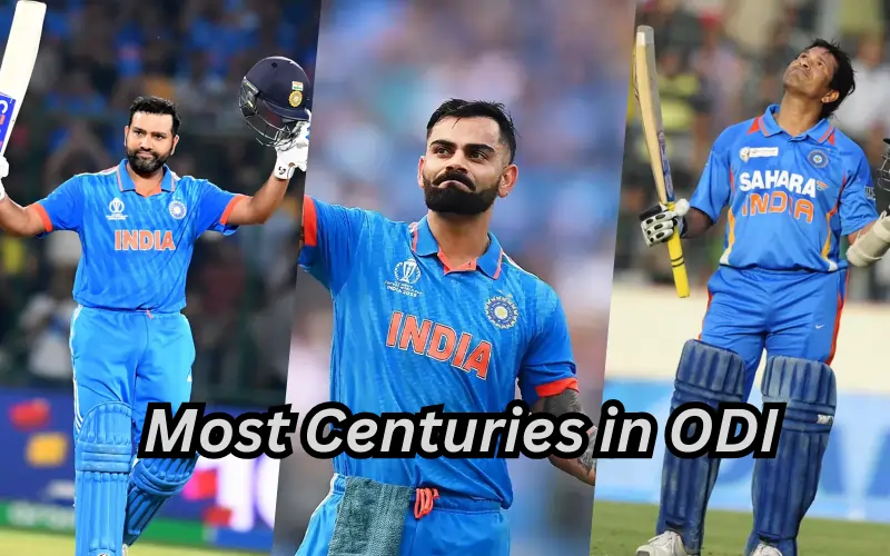 Most Centuries in ODI Cricket List